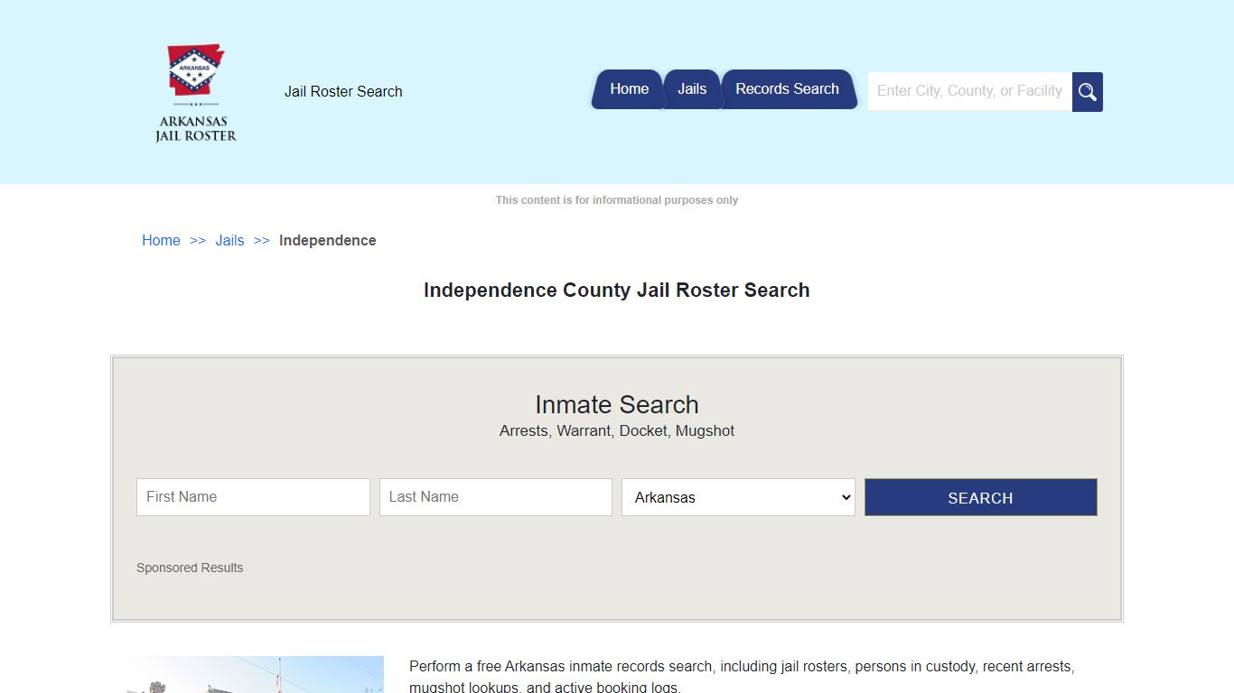 Independence County Jail Roster Search